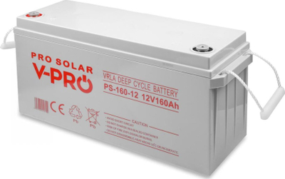 Bateri solare VOLT Polska VPRO Deep Cycle 12V 160Ah, VRLA, pa merak mirëmbajtje