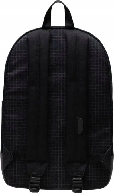 Çantë shpine Herschel Heritage, 15", poliester, e zezë gri portokalli