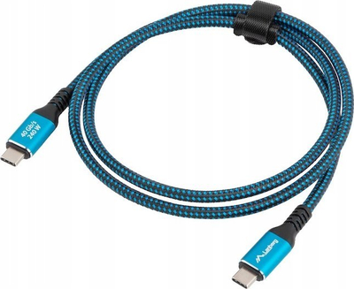 Kabllo USB Lanberg CA-CMCM-45CU-0020-BK, USB 4.0, 2m, 240W, e zezë