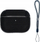Kapak Beline për AirPods Pro, gome TPU, me karabinë, i zi