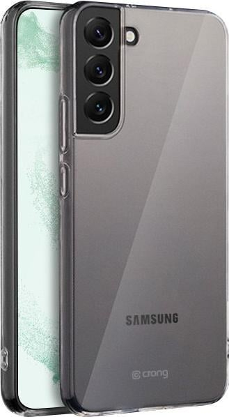 Këllëf telefoni Crong Crystal Slim Cover për Samsung Galaxy S22 Plus, TPU i butë, transparent