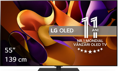 Televizor LG OLED Evo OLED55G43LS, 55", 4K Ultra HD, 100 Hz, i zi