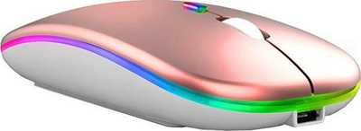 Maus wireless AK211C, RGB, Bluetooth 2.4GHz, rose gold