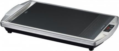 Grill elektrik Rommelsbacher CG 2308/TC, sipërfaqe Ceran, trup inoksi, ngjyrë argjendtë