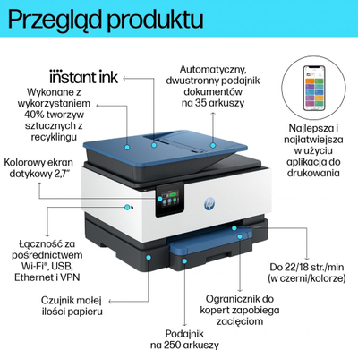 Printer HP OfficeJet Pro 9125e All-in-One