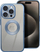 Futrollë Glam për iPhone 15 Pro Max, TPU, transparente, blu