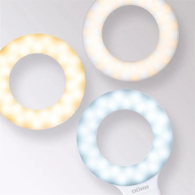 LED светло за паметен телефон Dörr SLR-9, 60 LED, Bi-Color, бела