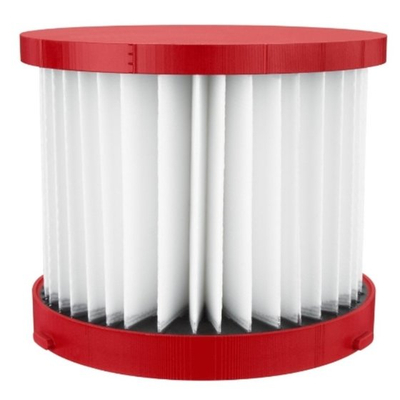 Filter për fshesë Milwaukee PACKOUT Wet Dry, zëvendësues, i kuq