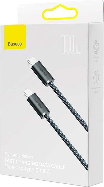 Kabllo USB Baseus CALD000316, USB-C në USB-C, 2 m, gri