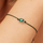 Byzylyk për femra Brosway Fancy Life Green Cubic Zirconia FLG108, i argjendtë/ i gjelbër