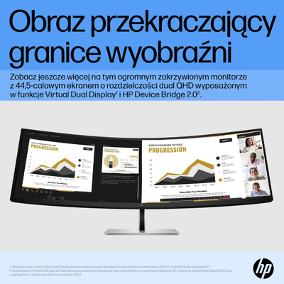 Монитор HP E45c G5, 44.5\", Dual QHD, црн