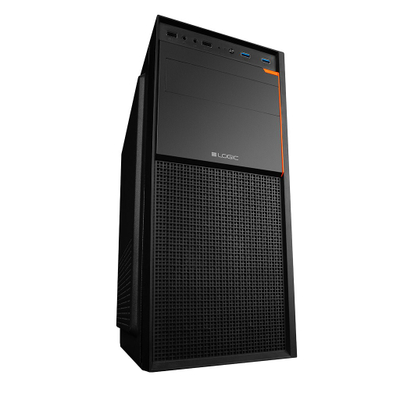 Kasa kompjuteri Logic Concept J23, MIDI ATX, USB 3.0, e zezë