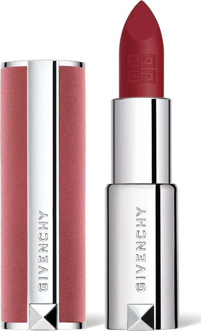 Buzëkuq Givenchy Le Rouge Sheer Velvet Matte, efekt mat, mban buzët të hidratuara 24 orë