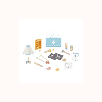 Set Veterineri për Kafshë Shtëpiake prej Druri