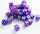 Set zare Gamegenic Galaxy Series Nebula, D6 12mm, 36 copë, vjollcë