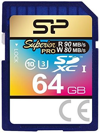 Kartë memorje Silicon Power Superior Pro SDXC, 64GB, UHS I U3, blu