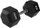 Hantel HMS Hex Pro, 30 kg, i veshur me gomë, i zi