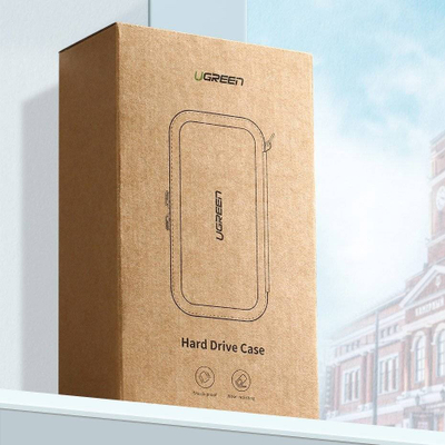Çantë ruajtëse Ugreen, për hard disk 2.5", madhësi e vogël, gri