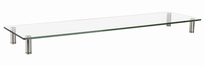 Mbajtëse monitori Gembird Glass Stand XL, xham i temperuar, 20kg, transparente