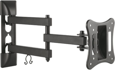 Mbajtëse muri për TV Maclean MC-719, 13"-27", 15 kg, e zezë