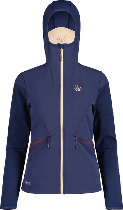 Xhaketë softshell për goca Maloja GeraniumM, GORE TEX INFINIUM, me kapuç, navy