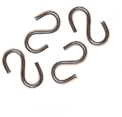Grepa metalik S Hook 4mm ZN SH04Z, galvanizuar, argjendtë