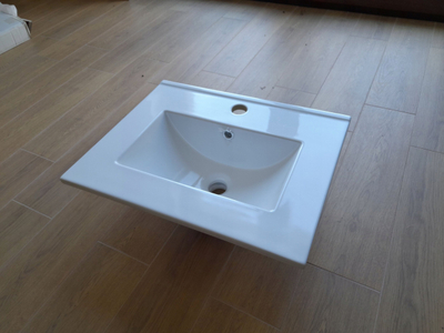 Lavaman Deftrans Metro Slim D50, 50cm, për banjo, i bardhë