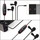 Mikrofon lavalier LensGo LYM-DM1 Double, dyfishtë, mini jack 3.5mm, i zi