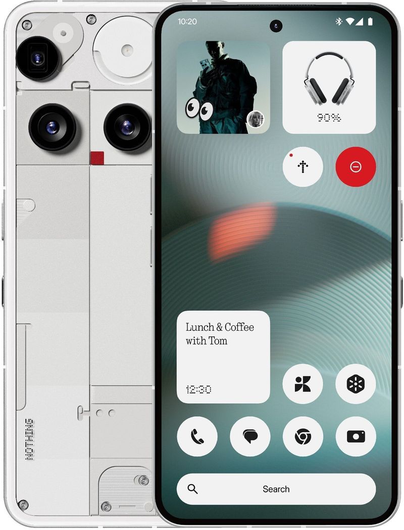 Telefoni Nothing Phone 3, 256GB, 5G, i bardhë
