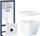Set kornizë e fshehtë për WC Grohe Solido Rapid, kazan 6–9L, pllakë shkarkimi chrome gloss
