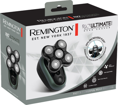 Brisk rroje elektrik Remington Ultimate Series RX7 XR1600, me bateri, 60 minuta përdorim, i zi