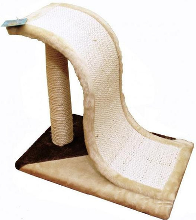 Gërvishtës për mace Yarro Wave, 34 x 35 x 25 cm, bezhë
