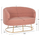 Sofa Arien 130x75x85Hcm (HM8492.22), rozë/ ari