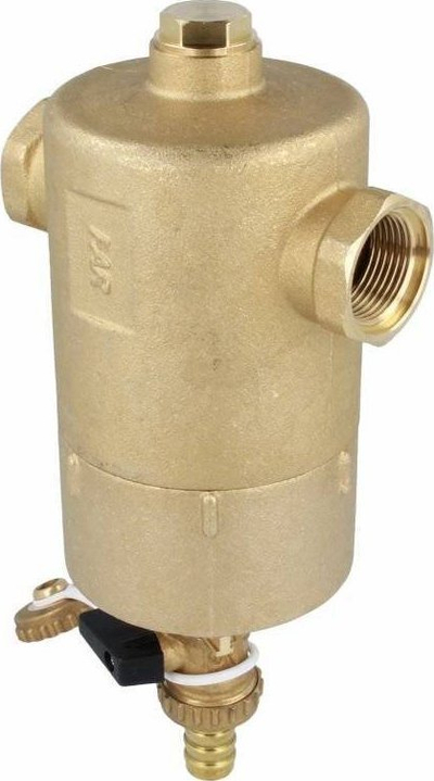 Separator papastërtish Afriso FAR 212, me magnet dhe valvul shkarkimi, lidhje Rp1", fluks 2.5 m³/h