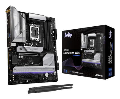 Pllakë amë ASRock B860 LIVEMIXER WIFI, LGA1851, DDR5, ATX