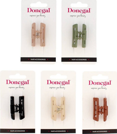 Kapsë flokësh Donegal Hair Accessories Clip, plastike, përzierje ngjyrash