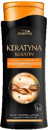 Shampo për flokë të ashpra dhe të dëmtuara Joanna Keratin, 400 ml