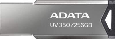 USB fleshi Adata UV350, 256GB, USB 3.2, ngjyrë argjendi