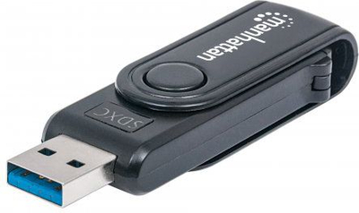 Lexues kartelash Manhattan 24in1, USB 3.0, SD MicroSD MMC, i zi