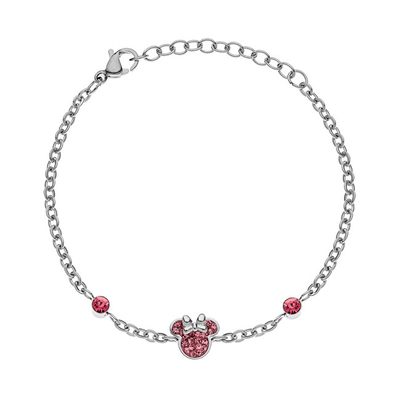 Byzylyk për fëmijë Disney Minnie Mouse B600589RPL-B.CS, 14 cm, i argjendtë/rozë