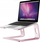 Mbajtëse laptopi Misura ME08, deri 15.6", metalike ergonomike, ngjyrë rose gold