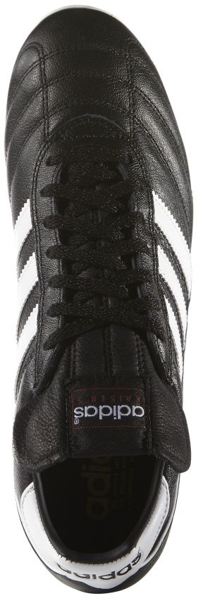 Këpucë futbolli Adidas Kaiser 5 Liga FG, lëkurë natyrale, për fusha të thata, bardh e zi