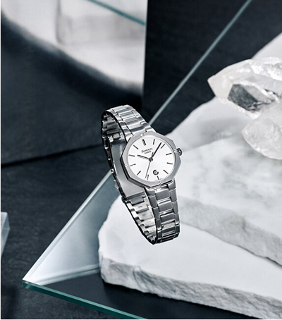 Orë për femra Casio Sheen SHE-4543D-7AUER (006), e argjendtë