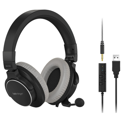 Kufje Behringer BH470U, me kabllo, të hirta, të zeza
