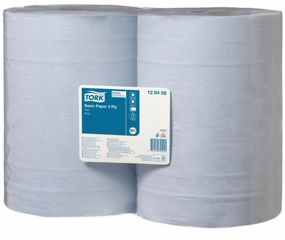 Letër kuzhine Tork Rolled Blue, rrotullë, me thithje të lartë, blu