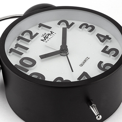 Orë me alarm MPM Quality Happy Morning C01.4056.90, e zezë