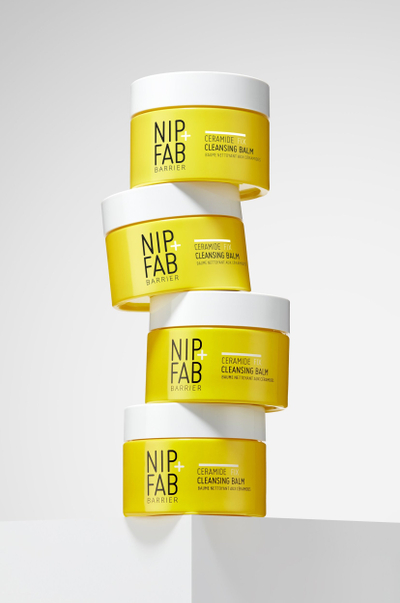 Balsam pastrimi për fytyrë Nip+Fab Ceramide Fix, me ceramide, 75 ml, i verdhë