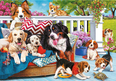 Puzzle Trefl Dogs Doggy Friendship, 1000 pjesë, Unlimited Fit