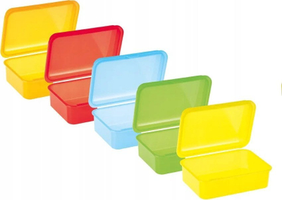 Кутија за ручек MFP QuickKlick Mix Large 730100, 180x130x70mm, пластична, разновидни бои