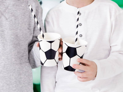 Gotë letre PartyDeco Cups Ball, 220ml, set 6 copë, ngjyra miks